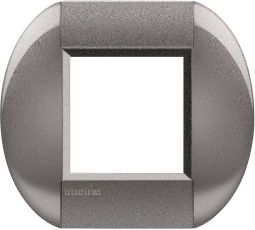 Рамка овальная Legrand BTicino LivingLight 2 мод Серый  картинка